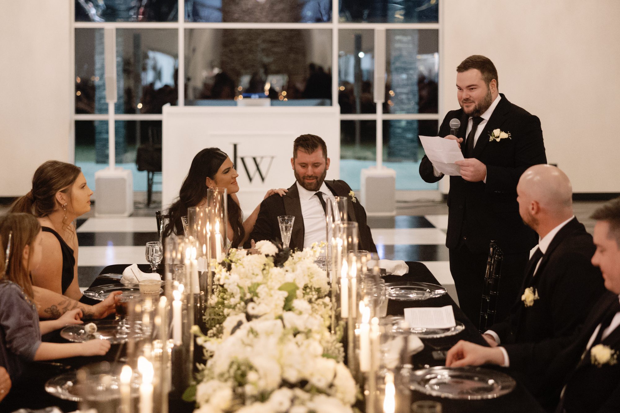 Toasts at the head table